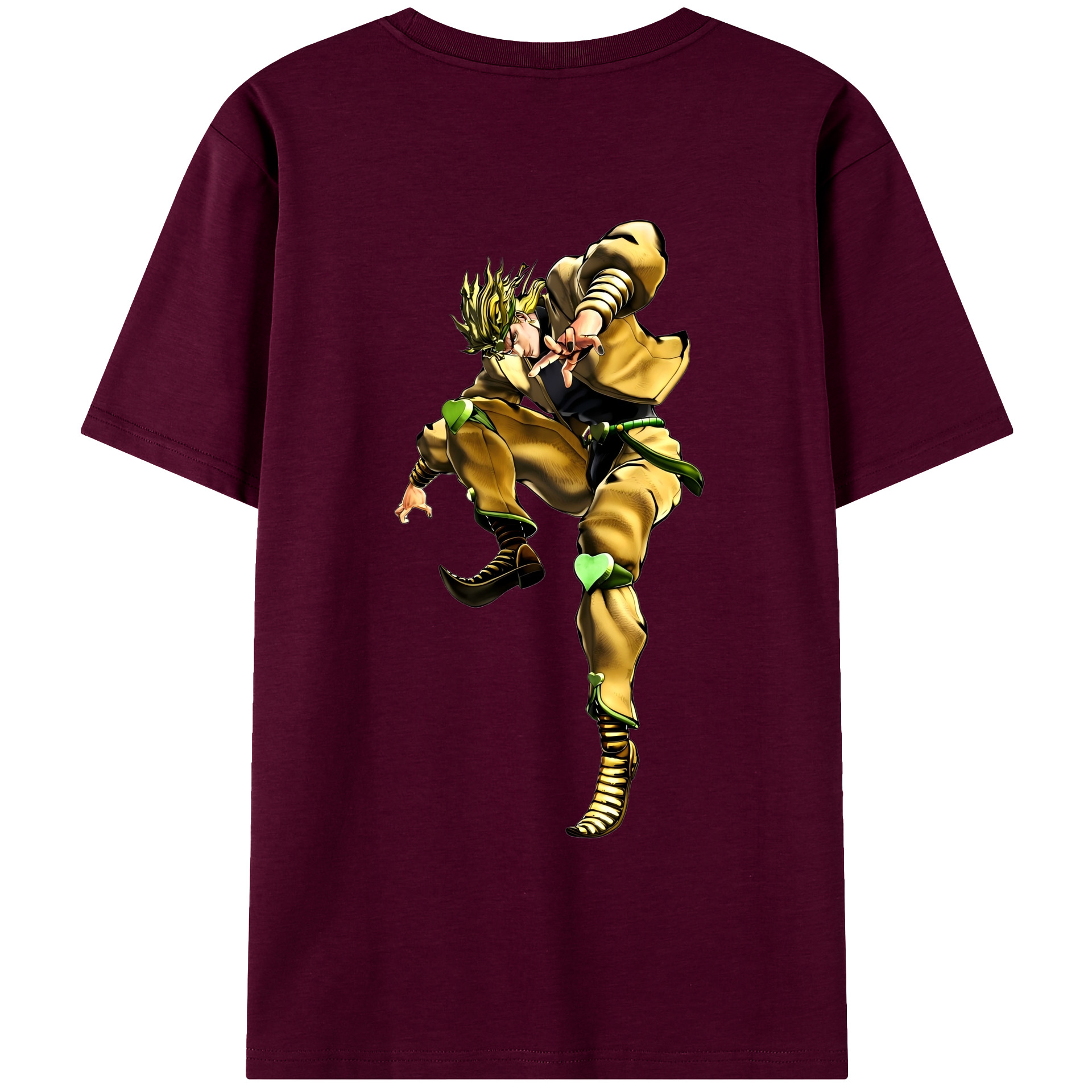 （画像用） ジョジョの奇妙な冒険 ディオ?ブランドー JoJo's Bizarre Adventure Dio Brando レディース半袖Tシャツ(バックプリント)